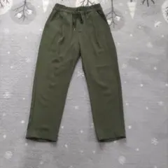 シューラルー　サラサラ素材　ウエストゴム 　パンツ カーキ　Ｓサイズ股下59ｃｍのサムネイル