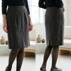 Max Mara スカート 白タグ イタリア製 アンゴラ カシゴラ グレーのサムネイル