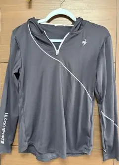le coq sportif フード付き長袖ウェア グレー