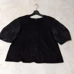 MICHELKLEIN 半袖カットソー ブラック38のサムネイル