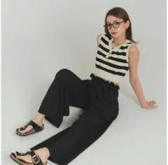 【8/5まで限定値下げ】RANCLIC ranclicデニム リボン 残りわずか】Asymmetric ribbon denim pants – RANCLIC
