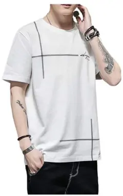 2020新品 tシャツ メンズ 半袖 綿 無地 カジュアル トップス 大きい