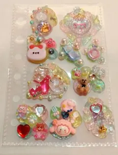 田*子様 立体シール　手作りシール10個セット(๑´ڡ`๑)