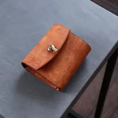 即納品可】オコシ金具の三つ折り財布 マルゴー フルハンドメイド
