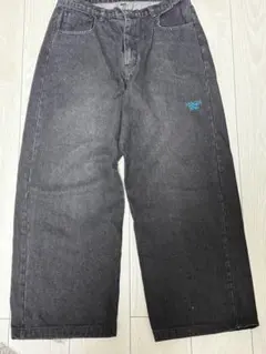 YOUNGER SON ダークグレー ワイドパンツ