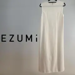 極美品 EZUMi エズミ ワンピース ノースリーブ オフホワイト Fサイズ