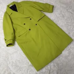 め*リ様 メゾンスペシャル　オーバーサイズ　チェスターコート　ダブル　黄緑　38
