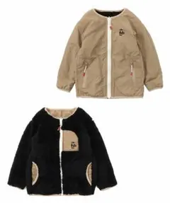 チャムス　キッズL(115-130cm) フリースリバーシブルブルゾン