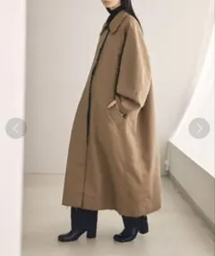 TODAYFUL Satin Twill Coatキャメル36