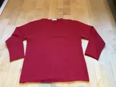 GOODENOUGH レッド Vネック ニット XL