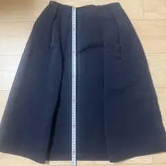 GU ネイビー フレアスカート