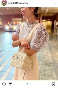 ZARA ホワイトデニムジャンパースカート