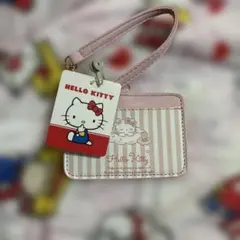 ハローキティ ストライプカードケース