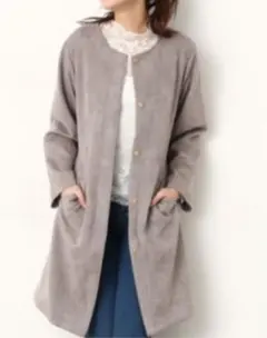 【新品】ViS ノーカラーコート