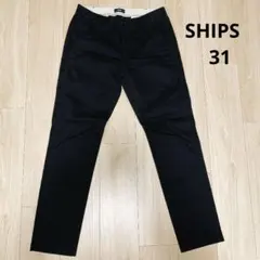 SHIPS＊永年定番の"美シルエット"テーパードチノパンツ　ブラック31 インチのサムネイル
