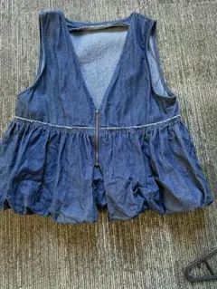 デニム　バルーン　ベスト