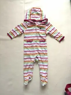 babyGap ストライプロンパース 12-18ヶ月