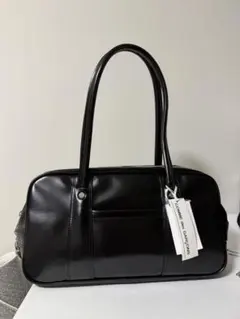 新品 COMME des GARÇONS ハンドバッグ 黒 ロングハンドル