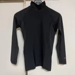 Axel ブラック タートルネック 長袖シャツ　ゴルフウェア