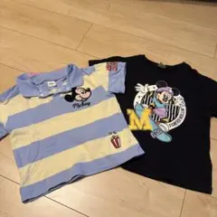 ミッキー Tシャツ ストライプのみ
