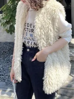 mysticフェイクファーベスト