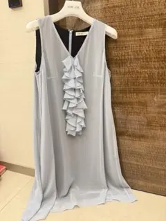 ADEAM ノースリーブ フリル トップス ライトブルーのサムネイル