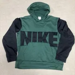 【再値下げ！】NIKE フード付きパーカー グリーン/ブラック
