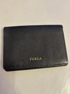 FURLA フルラ カードケース 名刺入れ ブラック レザー