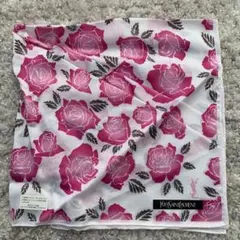Yves Saint Laurent イヴサンローラン　ハンカチ ローズ柄　薔薇のサムネイル