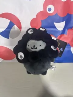 ミャクミャクなりきりぬいぐるみ カラビナ付き ブラック ポムポムプリン