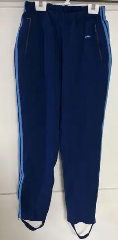 アディダス70s デサント トラックパンツ ズボン 紺×青