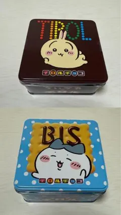 【チョコあり未開封】ちいかわちろるちょこ缶　うさぎ　　ハチワレ　2個セット