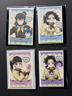 鬼滅の刃　胡蝶しのぶ　栗花落カナヲ　アオイ　嘴平伊之助　チョコ風カード