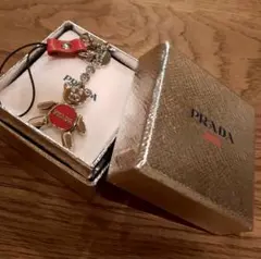 【未使用・2008年限定】PRADA テディベア バッグチャーム / キーリング