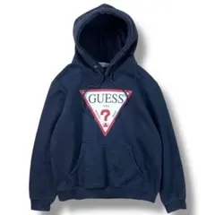 GUESS ゲス メンズ ロゴプリント プルオーバーパーカー 黒 Ｌサイズのサムネイル