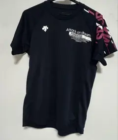 【バレーボール　練習着】　デサント 半袖 ネイビー