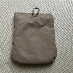 無印良品 バネ口ポーチ ベージュ