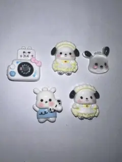 ポチャッコ デコレーションパーツ 5個セット