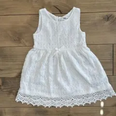 H&M・ホワイトレースワンピース・92cm