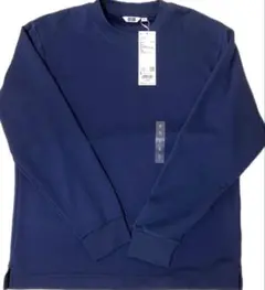 新品タグ付き　エアリズムコットンクルーネックTシャツ S ネイビー