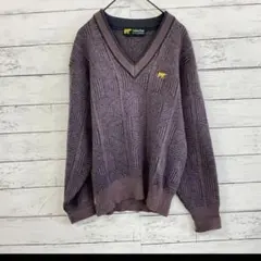 Golden Bear ジャックニクラウス ウール混Vネック ゴルフニット M