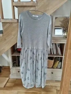 スーパーハッカ　SUPER HAKKA　花柄刺繍ワンピース