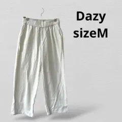 Dazyデイジー イージーパンツ ウエストゴム　綿混　Ｍサイズ　ホワイト