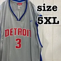 3XL 00sリーボック ピストンズ ウォレス スウィングマン・ジャージ