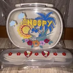 スヌーピー 弁当箱 お箸スプーンフォークセット