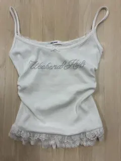 裾レースキャミソール　未使用品　韓国