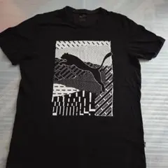 PUMA グラフィックプリント Tシャツ ブラック