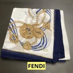 【新品未使用】FENDIフェンディハンカチ コインチェーン柄のサムネイル