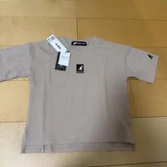 KANGOL KIDS Tシャツ ベージュ ロゴ刺繍　105cm