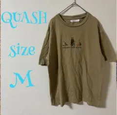 QUASH Tシャツ Mサイズ ベージュ